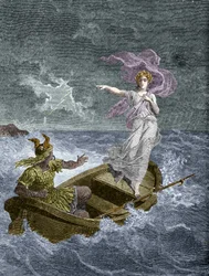 Vercingetorix och Druidess. I "Historia om den övernaturliga världens magi och dödlighet genom tid och folk", Furne Jouvet et et Cie-redaktörer (1880).