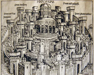 Utsikt över Jerusalem under medeltiden