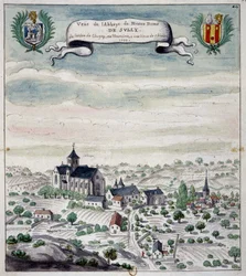 Utsikt över Sully Abbey, Touraine