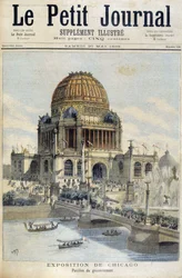 Utsikt över Chicago-utställningen: The Palace of the Government - i "" The Petity Journal""