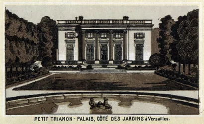 Utsikt över Peer Trianon i Versailles trädgårdar.