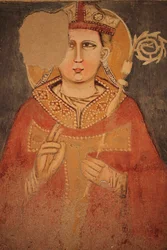 Väggfresker i San Zeno Maggiore. Verona