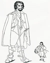 Walter Parsons och Sir Jeffrey Hudson, ur The Strand Magazine utgiven 1894.