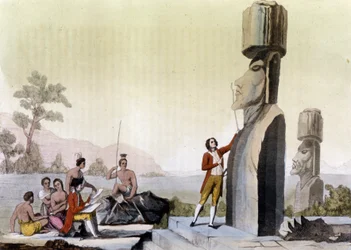 Västerlänningar (inklusive Jean-Francois Galaup, greve av La Perouse (Jean Francois Laperouse