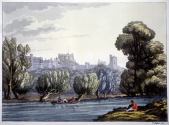 Windsor Castle på Themsen.