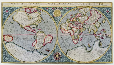 Världskarta över Mercator (1587) - efter "Gerardus Mercators Atlas