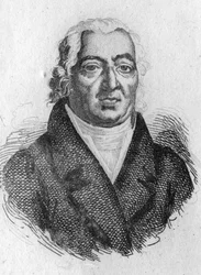 porträtt av baron Pierre-François Percy (1754-1825), fransk kirurg.