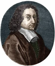 porträtt av Blaise Pascal (1623-1662), fransk matematiker, fysiker och författare.