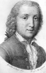 porträtt av Carlo Goldoni (1707-1793), italiensk dramatisk författare.