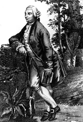 porträtt av David Hume. Skotsk filosof (1711 till 1776).