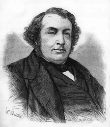 porträtt av Ernest Picard. Fransk politiker (1821 till 1877).