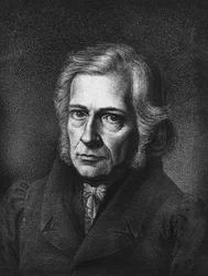 Porträtt av Friedrich Daniel Ernst Schleiermacher. Tysk filosof och teolog (f i Breslau