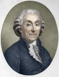 porträtt av Gabriel Bonnot de Mably. Fransk moralist, historiker och ekonom (1709 till 1785).