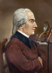 porträtt av Joseph Black. Skotsk fysiker och kemist (Bordeaux