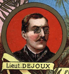porträtt av LITTER DEJOUX som ansvarade för ett geografiskt uppdrag till Madagaskar 1897.