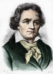 porträtt av Ludwig van Beethoven. Tysk kompositör (1770 till 1827).