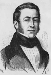porträtt av greven av MONTALIVET, inrikesminister 1832.