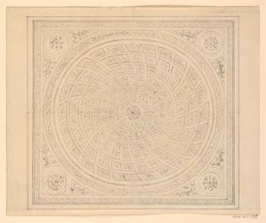 Teckning, takdesign, 1815-22