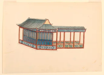 Ritning, Chinoiserie-paviljongen, 1815-22