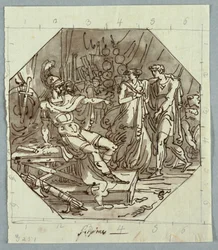 Teckning, Scipios kontinens, 1811