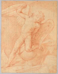 Teckning, Amor, 1650-1700