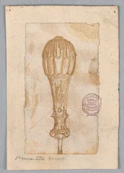 Teckning, designa ett handtag, 17-1900-tal