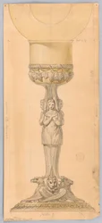 Teckning, Förslag till kalk, 1825-1850