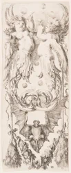 Tryck, Ornament eller grotesker (Groteskt ornament), ca 1653