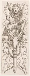 Tryck, Ornament eller grotesker (Groteskt ornament), ca 1653