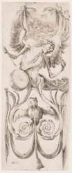 Tryck, Ornament eller grotesker (Groteskt ornament), ca 1653