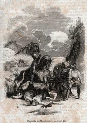 1851 gravyr från "" Roland furieux""