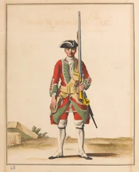 36:e fotregementet, 1742 ca