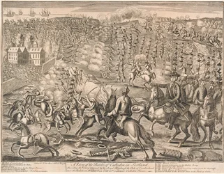 ?En utsikt över slaget vid Culloden i Skottland?, 1746