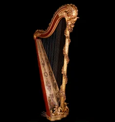 Art France: Harpa av drottningen av Frankrike Marie Antoinette (1755-1793)