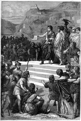 Augustus (Octavian eller Octavian) (63 f.Kr. - 14) etablerade i Lyon centrum för Galliens regering 28 f.Kr.