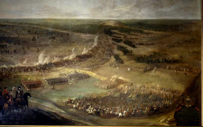 Slaget vid Hersans (1687), Ungern. Anonym målning från 1600-talet. Chateau De Vaux Le Viscount.