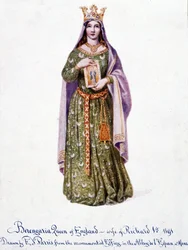 Berengaria av Navarra fru till Richard I av England - Berangere av Navarra - Berengere, drottning av England, fru till Richard I 1191