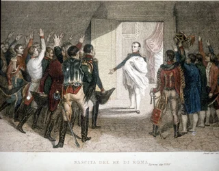 Födelse av kungen av Rom: Napoleon II (Francis Charles Joseph Napoleon Bonaparte), son till kejsar Napoleon I (1769-1821). 1811-1832.