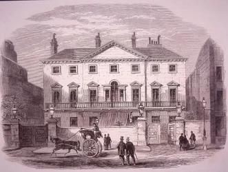 Cambridge House i Piccadilly 1860, hem för PM lord Palmerston