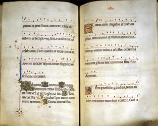Kanon "" SANCTUS"" av Missal of Visconti