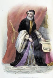 Catherine de Medici (Caterina de Medici) - i "" Le Plutarque francais", Ed. Mennechet