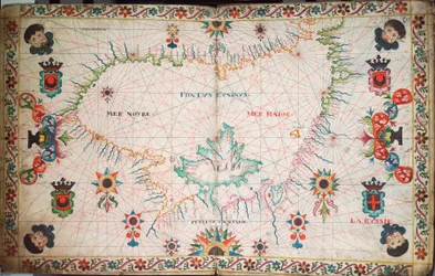 Karta över Svarta havet, ca 1600