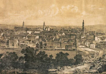 Staden Erlangen, Bayern, Tyskland