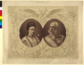 Minnesblad över den 40-åriga bröllopsceremonin Hennes Majestät 24. April 1854