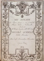 Omslag till sex sonater, op. 3 av Carlo Domenighini