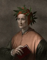 Dante Alighieri 1265-1321 - gravyr - 1800-talet