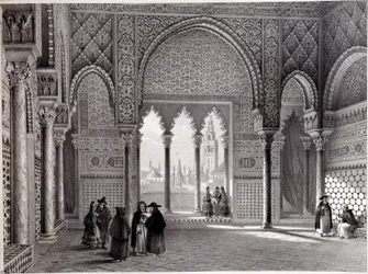 Don Pedros salong på Alcazar, Sevilla.