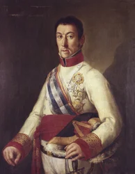 ELIO, Francisco Javier de (1767-1822). Spansk absolutistisk militär, guvernör i Montevideo (målning)