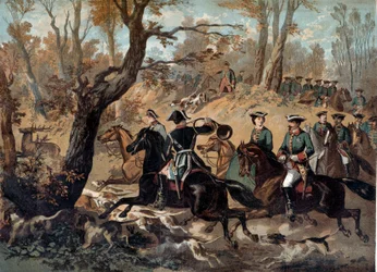 Kejsar Napoleon III (1808-1873) jagade Anonym målning. 1800-talet Compiegne, slottsmuseum