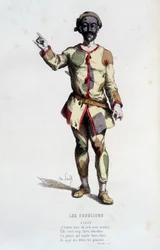Finet i ""les escolliers"" (av François Perrin 1533-1606), i ""Fransk teater under 1500- och 1600-talen före Moliere"" av Edouard Fournier.